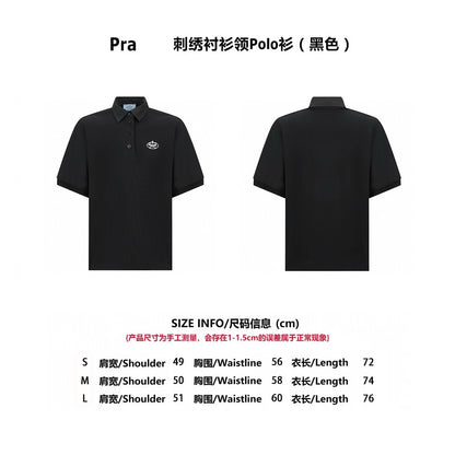 pra embroidered polo shirt