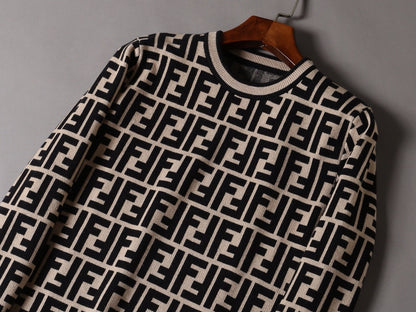 fend jacquard sweater