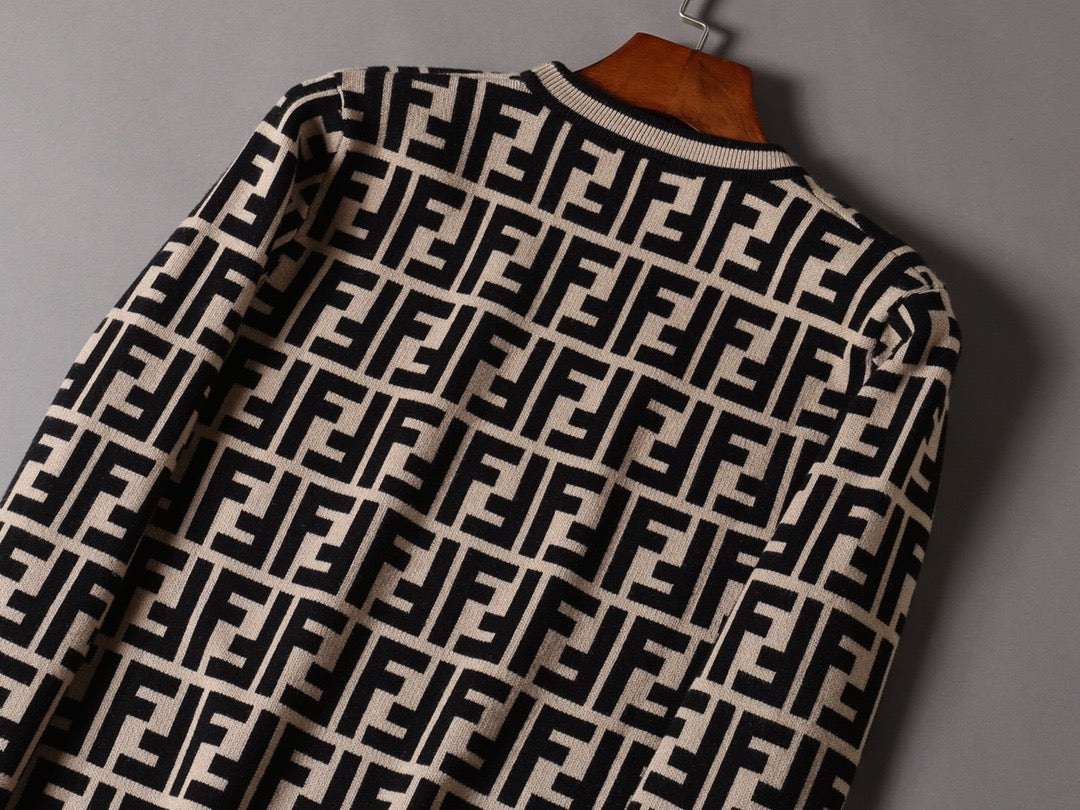 fend jacquard sweater