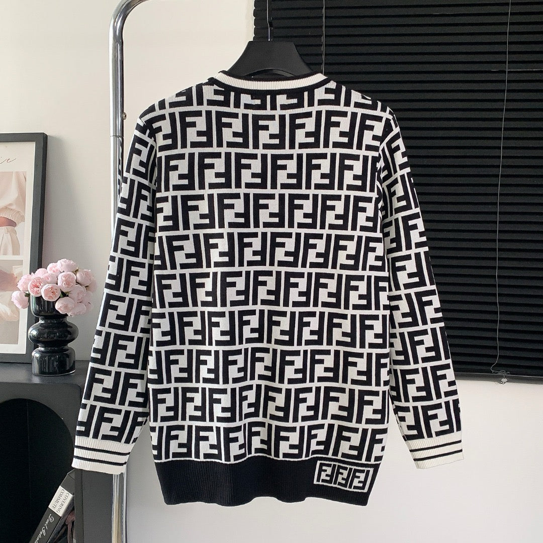 fend jacquard sweater