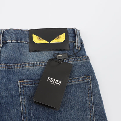 Fend embroidered jeans