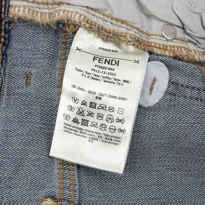 Fend embroidered jeans