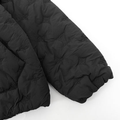 1V Embossed Padded Jacket