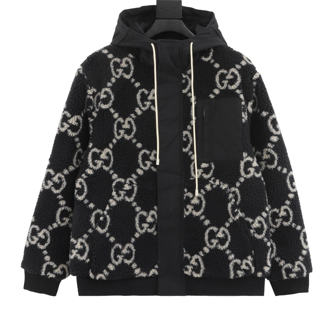 guc jacquard lambswool jacket