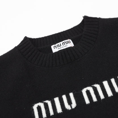 miu men womens jacquard sweater