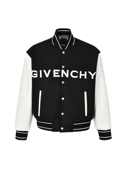 GIVEN patchwork leather JACKET