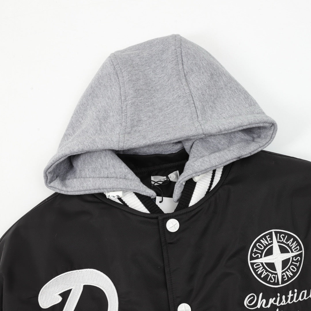 CD x stone islan hooded jacket