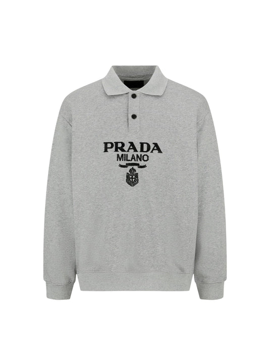 Pra Flocked polo Long sleeve