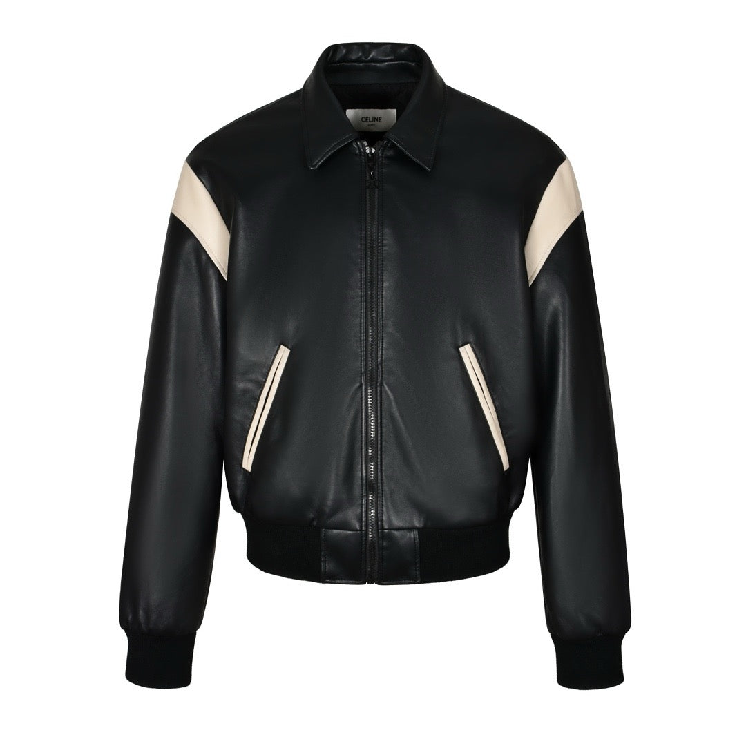 celin 24fw leather jacket