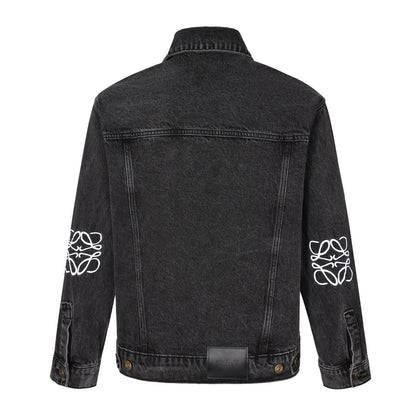 Loe X on embroidered jacket