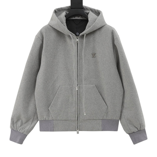 1V wool hooded jacket