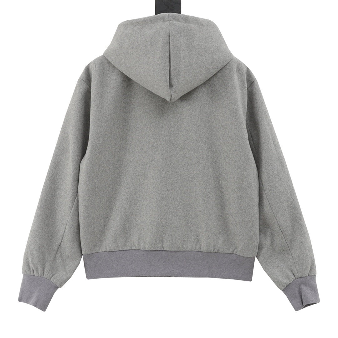 1V wool hooded jacket