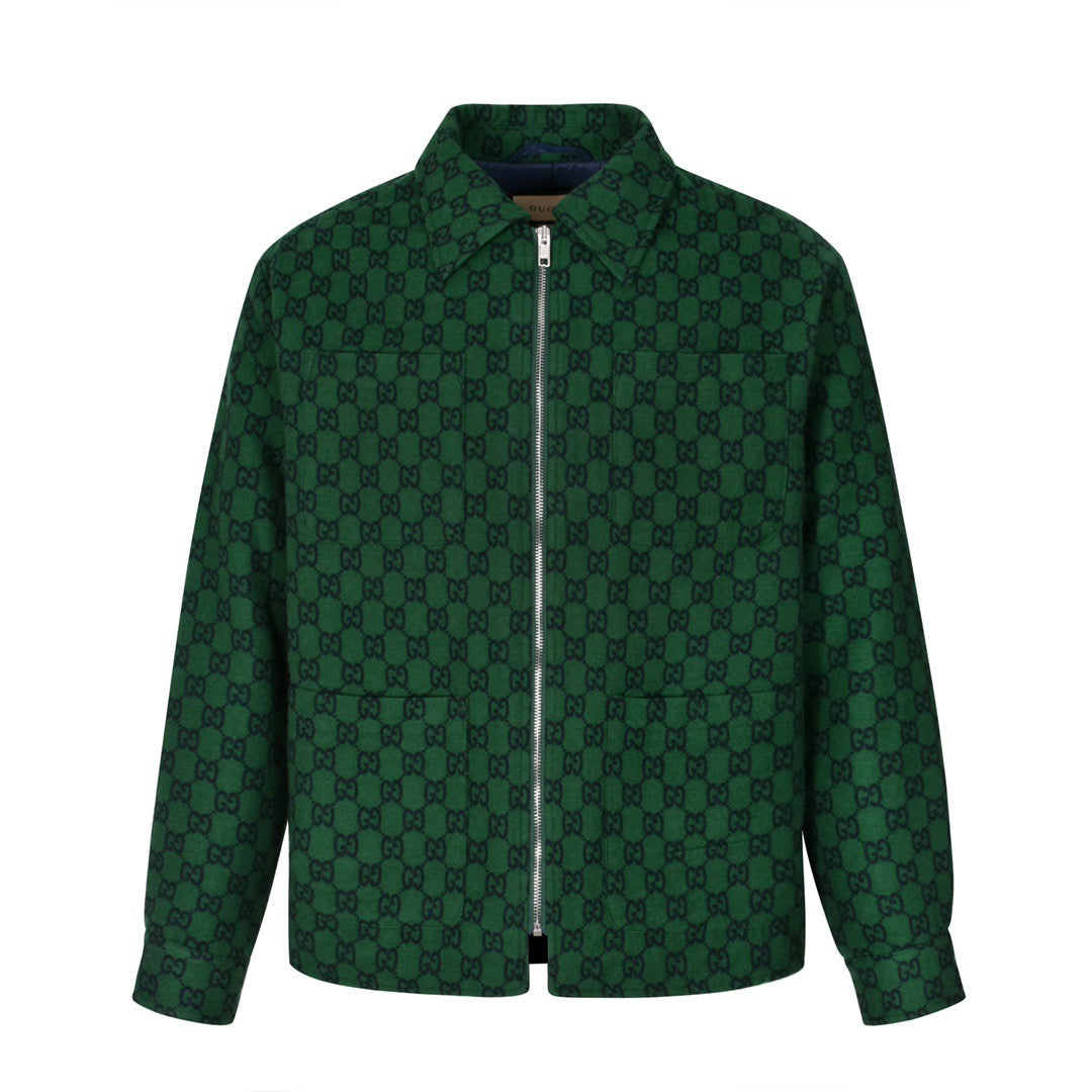 Guc Jacquard cashmere jacket