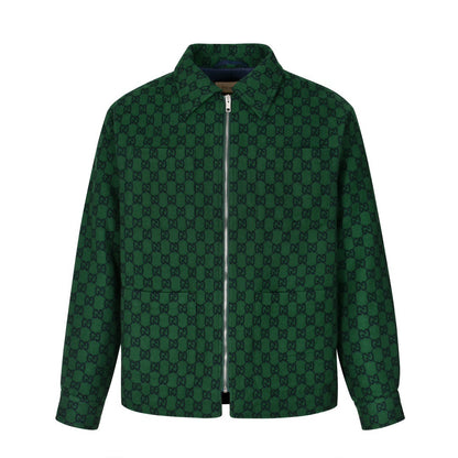 Guc Jacquard cashmere jacket