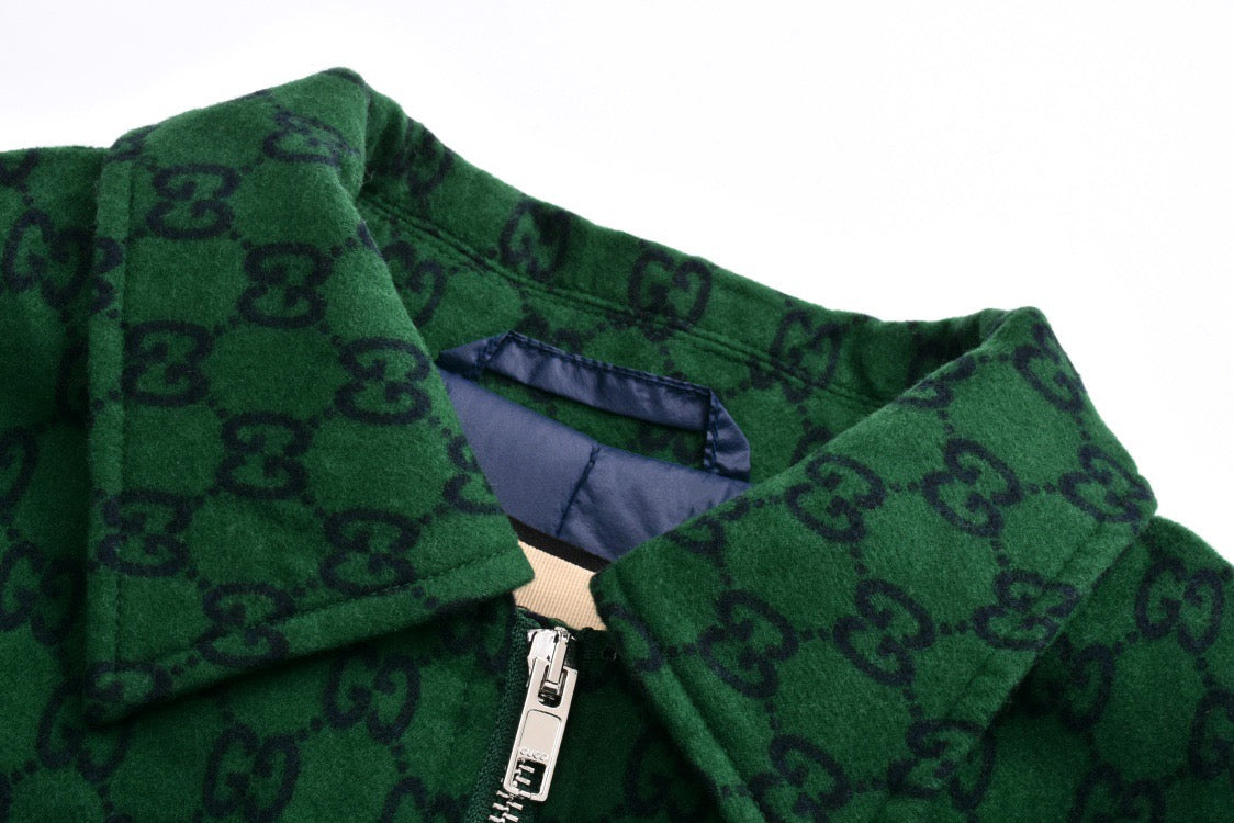 Guc Jacquard cashmere jacket