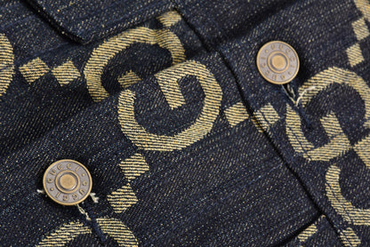 Guc Jacquard denim jacket