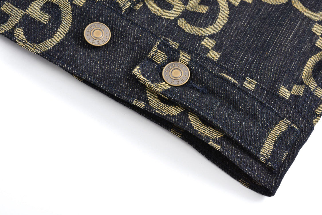 Guc Jacquard denim jacket