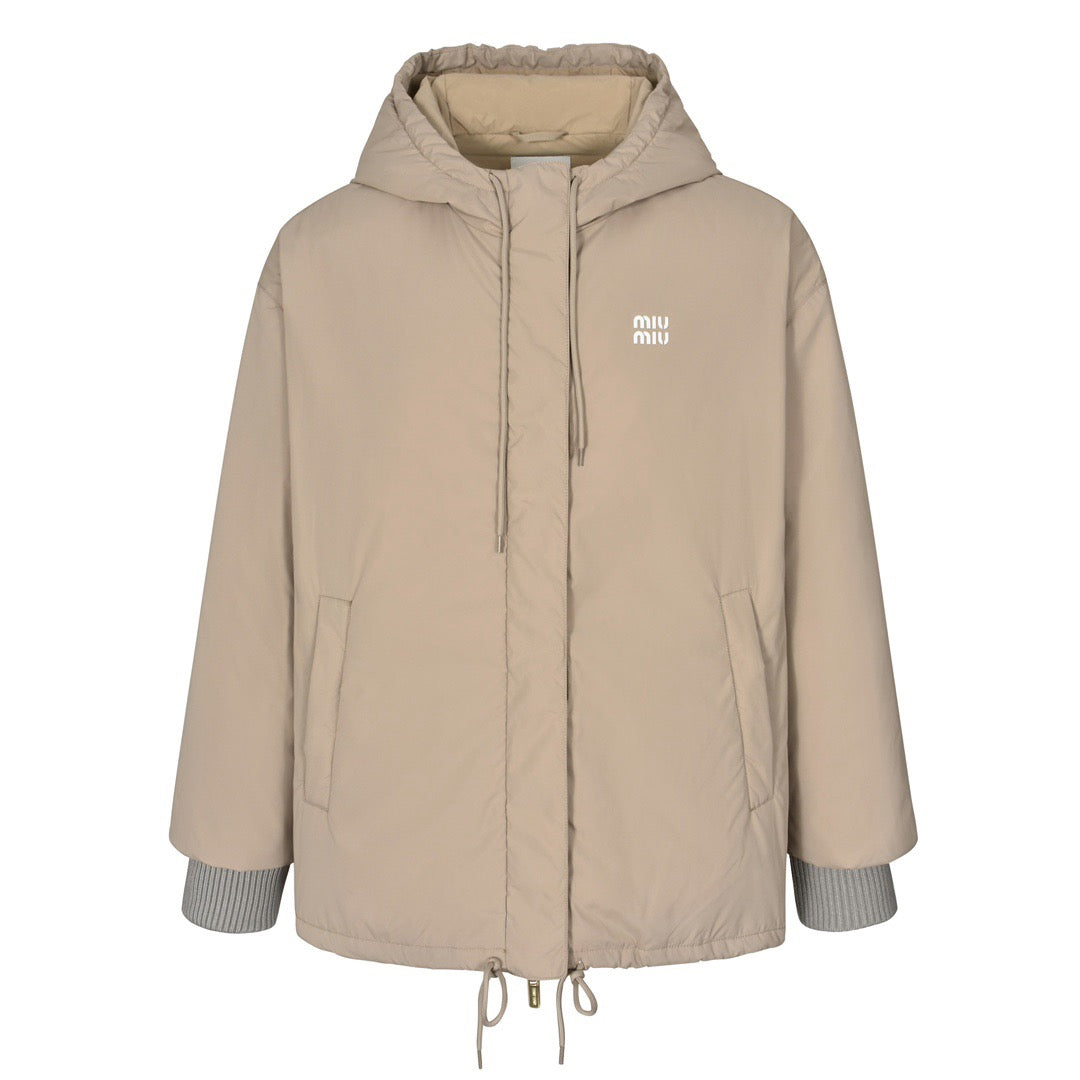 Miu Drawstring down jacket