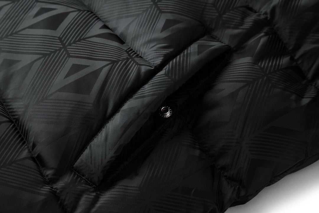 Dio Dark pattern down jacket