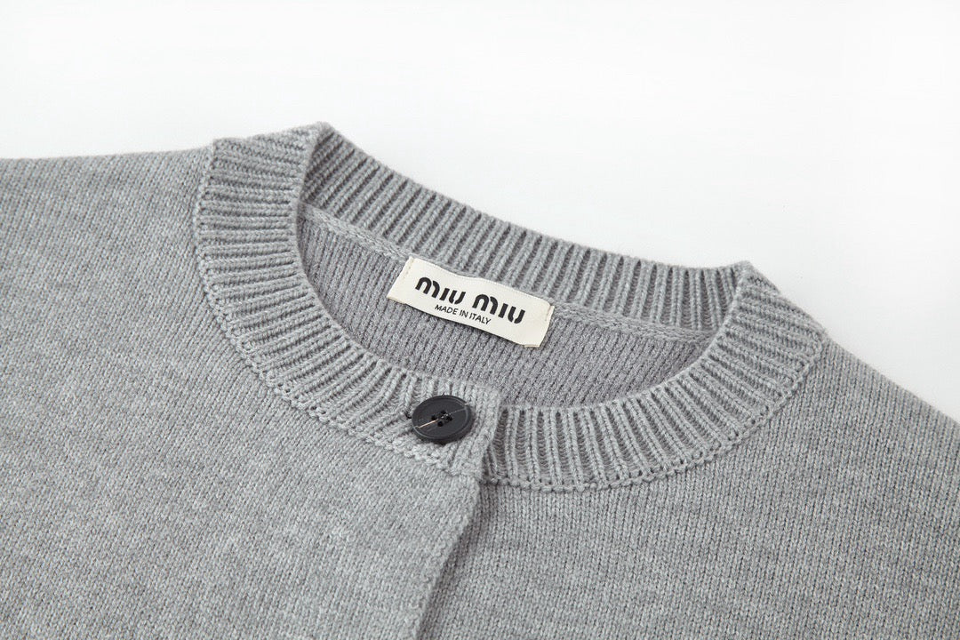 Miu embroidered sweater