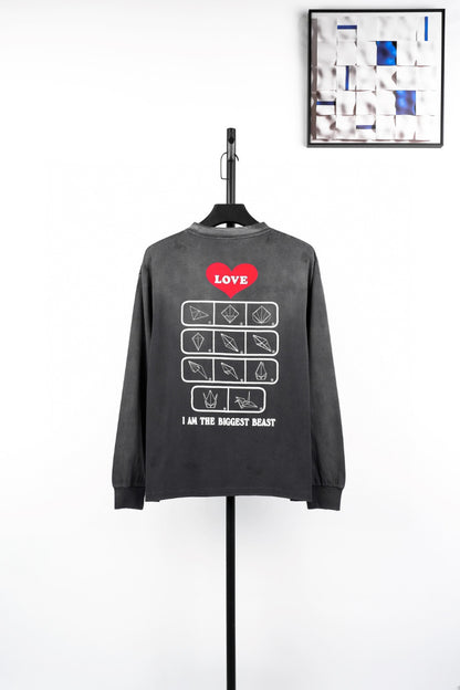 Saint mic heart sweatshirt