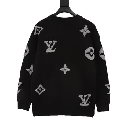 1V men women embroidered sweater