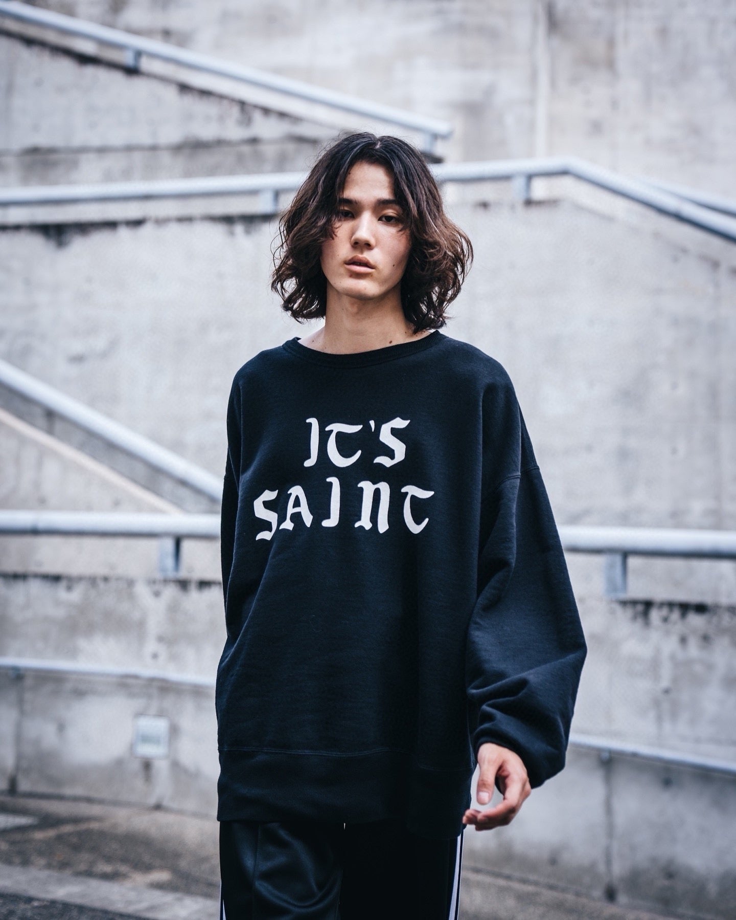 saint mi printed sweatshirt