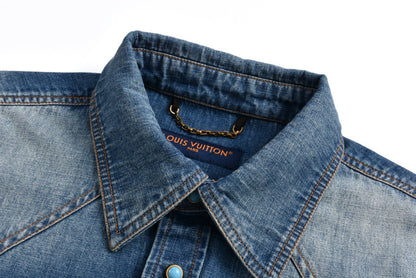 Louis Studded Denim Shirt Jacket