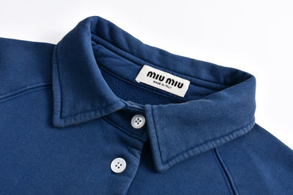 MIU Lapel sweatshirt