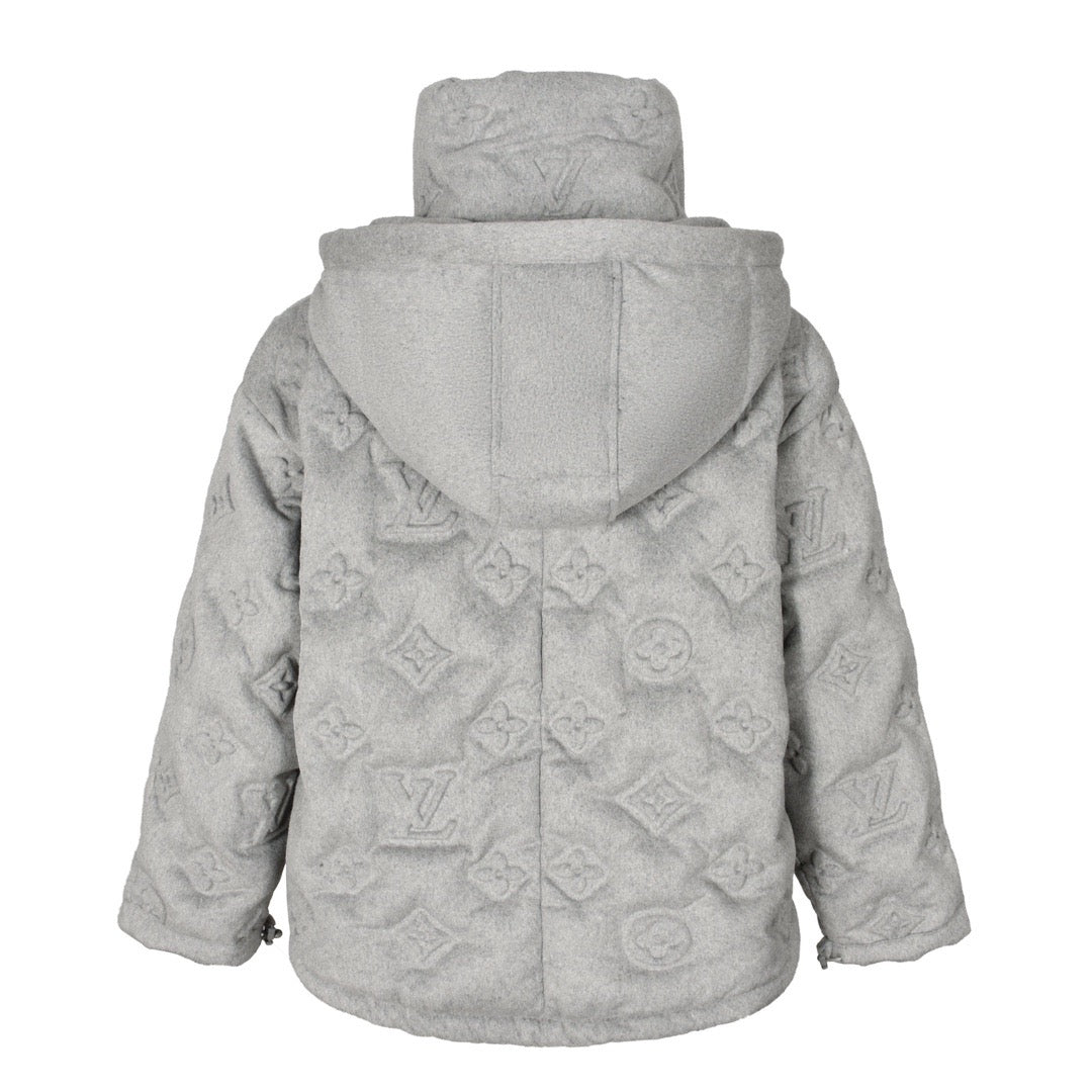 Louis Embossed cashmere down jacket