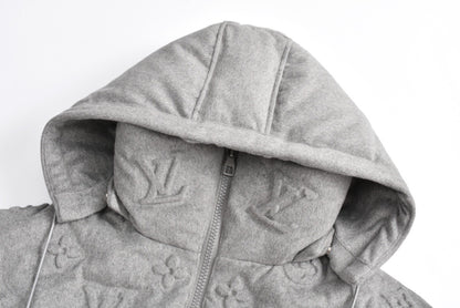 Louis Embossed cashmere down jacket