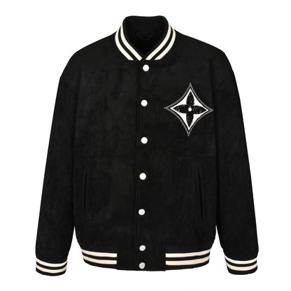 1V crystal suede jacket