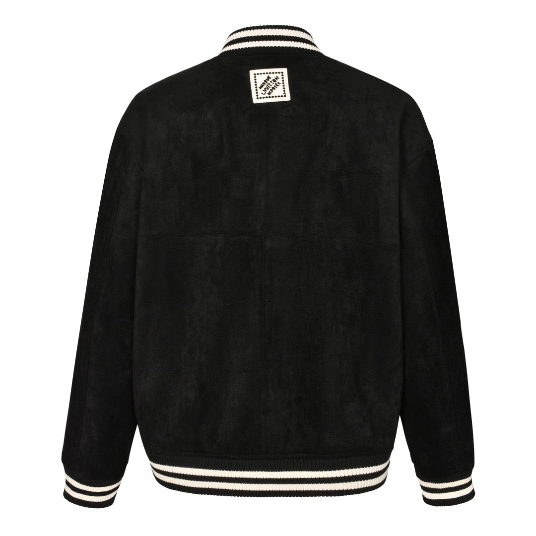 1V crystal suede jacket