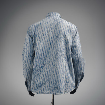 CD printed denim shirt