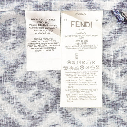 Fend printed buttons shirt