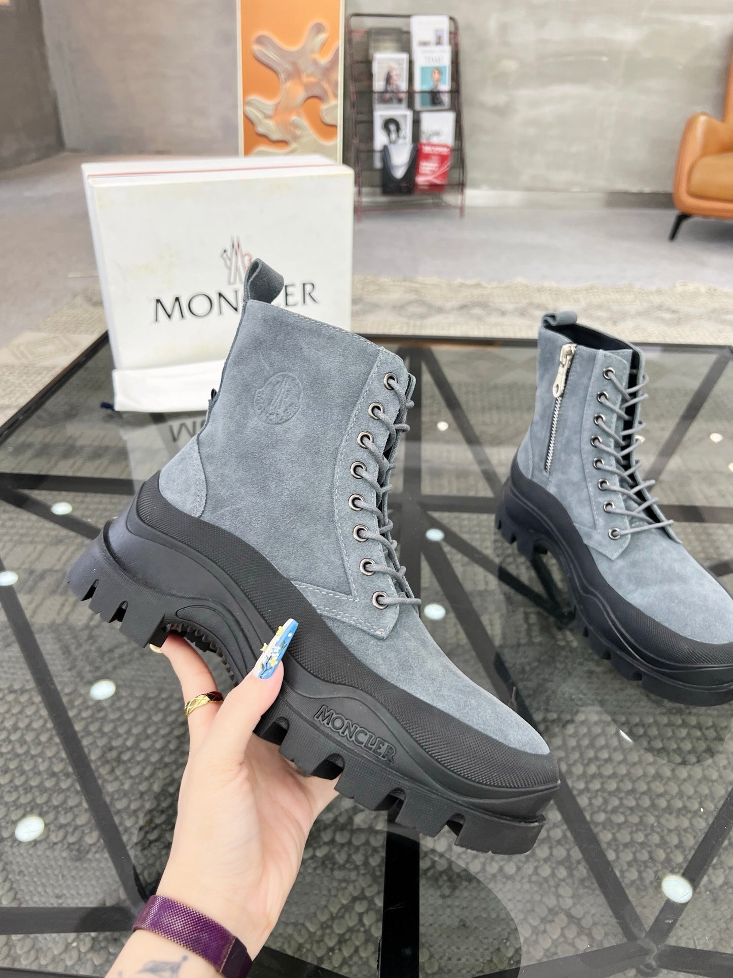 Moncl Suede boots