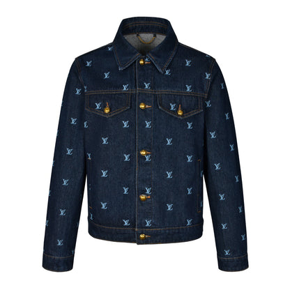 Louis embroidered denim jacket