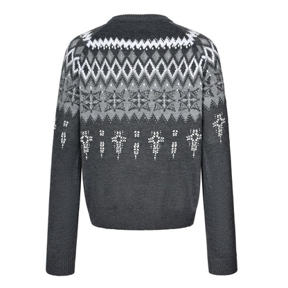 1V men women pearls SKI sweater