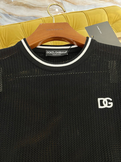 Dolce 2025new hollow knit T-shirt