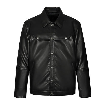 Chrome Embossed leather jacket