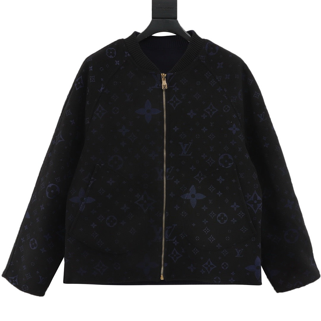 1V monogram reversible jacket