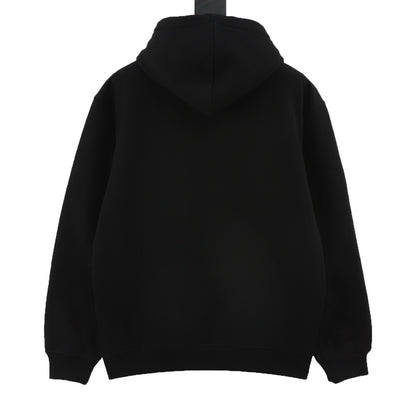 CD embroidered hoodie