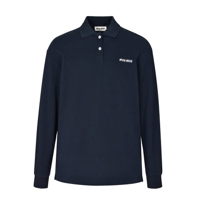 MIUM LONG SLEEVE POLO SHIRT