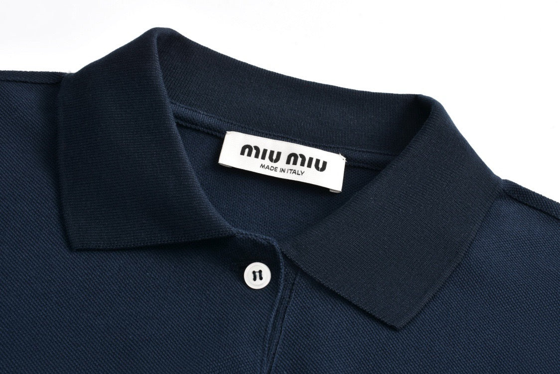 MIUM LONG SLEEVE POLO SHIRT