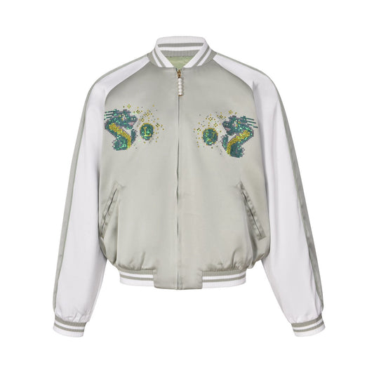 LOUIS Silk Dragon Year Pixel Jacket