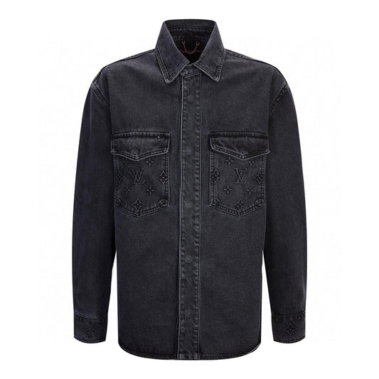 LOUIS Embossed denim jacket