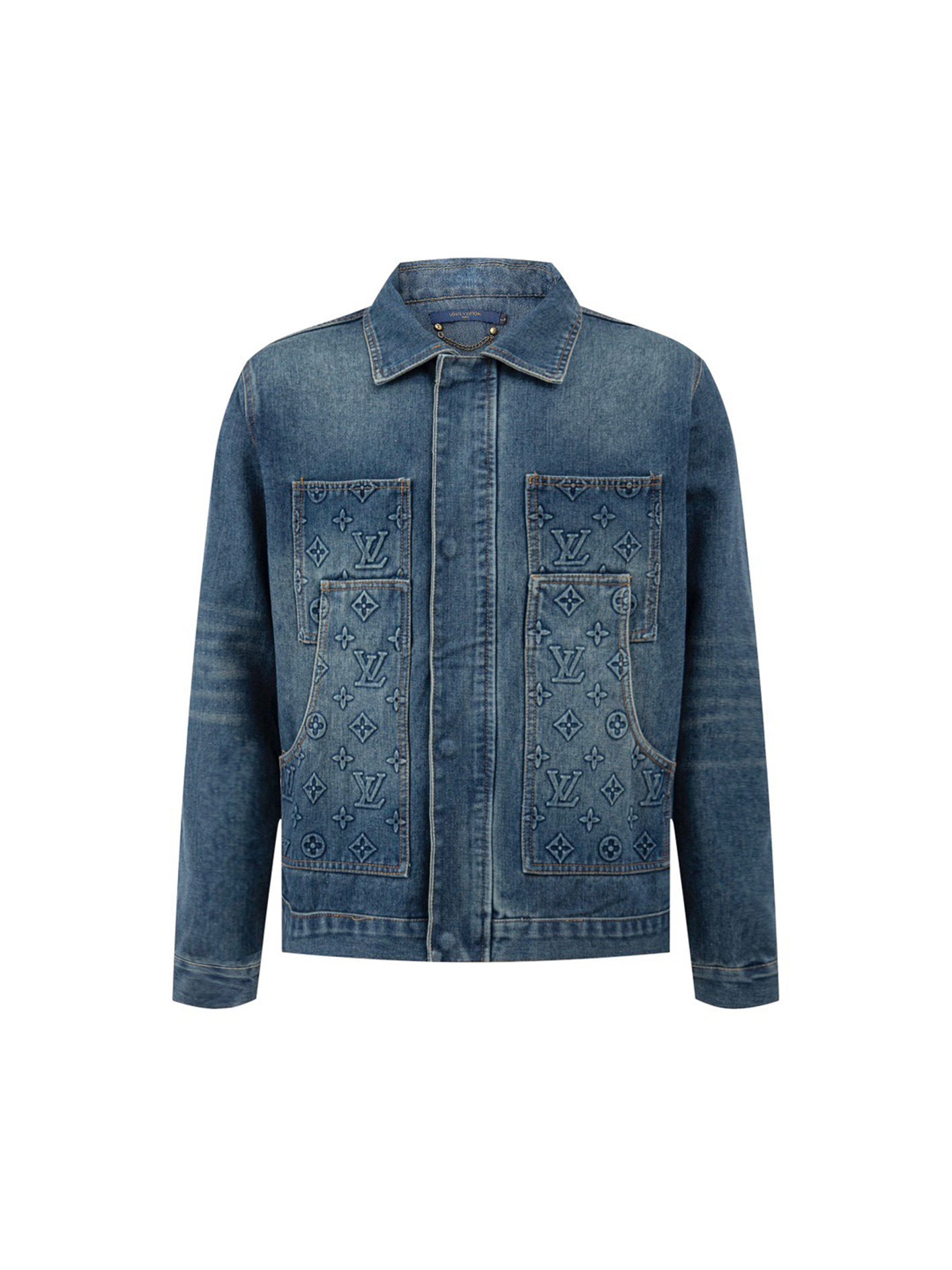 LOUIS Embossed denim jacket