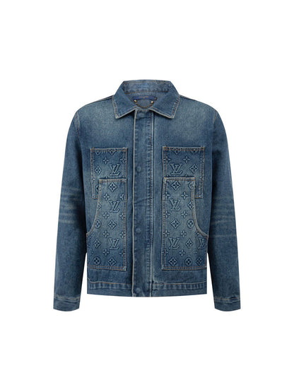 LOUIS Embossed denim jacket