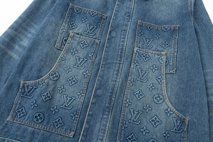 LOUIS Embossed denim jacket