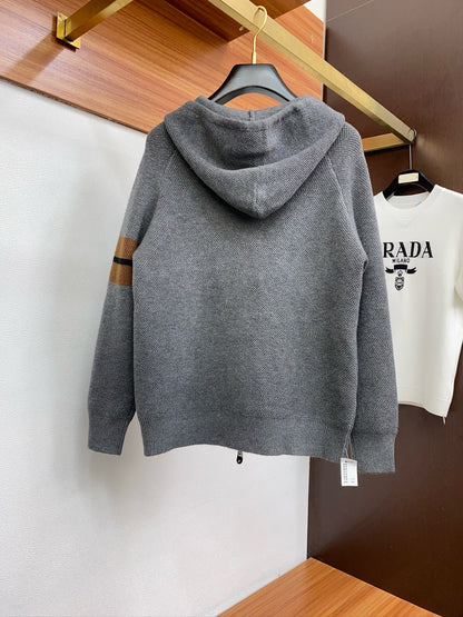 Zegn knitted hooded jacket